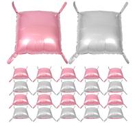 Cabilock 25pcs Square Foil Balloon Wall: Double Sided Square Balloon Wall Backdrop - DIY Tunnel Arch Garland For Wedding Birthday Baby Shower Anniversary