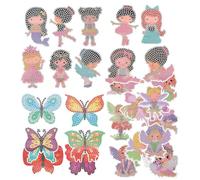 Cabilock 26Pcs 5D Rhinestone Art Kits DIY Fairies and Sticker Set for Arts Crafts Mosaic Making Home Decor