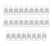 Cabilock 26pcs Keychain Bottle Opener Flat Beer Cap Opener Key Chain Funny Metal Keychain for Outdoor Kitchen Bar and Parties