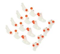Cabilock 28pcs Halloween Miniatures Glow Dark Ghost Figurines with Pumpkin Resin Statues for Haunted House Decor Party Centerpieces Cute Halloween Decorations