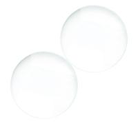 Cabilock 2pcs 50mm Diameter Optical Glass Double Convex Lenses with 100mm Focal Length for Physics Teaching and Laboratory Science Experiments