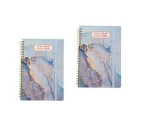 Cabilock 2pcs A4 English Spiral Notebook for Planning, Recording Skills