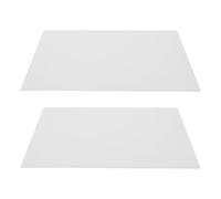 Cabilock 2pcs Acrylic LED Light Diffuser Cover for Ceiling Lamps, White Frosted Lampshade Heat Resistant and Glare-Free Features, Universal Fit for Bedroom and Living Room Lighting