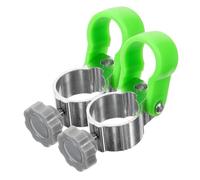 Cabilock 2pcs Aluminum Alloy Fishing Chair Umbrella Bracket Outdoor Clip Clamp for Camping Chair Attachment Professional Angling Accessory Easy Buckle Design for Secure Umbrella Holder