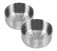 Cabilock 2pcs Anti-Splash Stainless Steel Cocktail Shaker Lids Shaking Cup for Mixing Beverages Juice and Lemon Tea Reusable Home and Bar Use