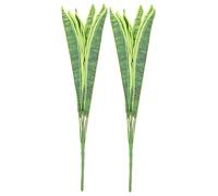 Cabilock 2pcs Artificial Snake Plant Lifelike Faux Sansevieria Potted Plants Yellow Tiger Decor for Indoor and Outdoor Use