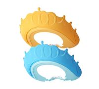 Cabilock 2pcs Baby Adjustable Bath Caps Hair Washing Shield Shower Cap Infant Bath Hat Kids Shampoo Tub Toddler Water Proof Polypropylene (PP) Comfortable Design