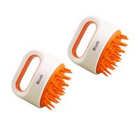 Cabilock 2pcs Baby Bath Brush with Non-Slip Handle and Soft Abs TPR Bristles for Massage and Blood Circulation, Suitable for Wet and Dry Use in Bathing