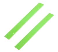 Cabilock 2pcs Back to School Blind Learning Ruler with Braille Scale and Tactile Design, Portable Measuring Tool for Blind Students, Easy Identification by Touch, for Home the Go Use
