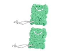 Cabilock 2pcs Bath Sponges Natural Loofah Shower Sponges for Newborns Gentle Skin Massage Tear Resistant Softening Bath Scrubbers for Boys