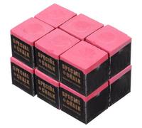 Cabilock 2pcs Billiard Cue Chalk Cube Set, Pink, Cue Chalk for Bar Games and Match Use, Billiard Accessories
