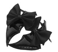 Cabilock 2pcs Black Bat Wing Hair Clips, Fabric Material Hair Barrettes with Charming Addition and Strong Hold, for Festive Gatherings and Spooky Parties