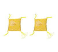 Cabilock 2pcs Buddha Sound Bowl Cushion Decorative Singing Bowl Holder Mat for Meditation Temple Supplies Soft Cloth Design for Buddhism Practitioners