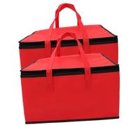 Cabilock 2Pcs Capacity Insulated Food Bag with Zipper Design Decorative and Hot Cold Food Storage for Picnics Lunches and Catering Needs