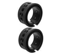 Cabilock 2pcs Car Suspension Shock Absorber Cushion Rubber Pad, Coil Spring Booster Buffer Retainer for Improved Ride Comfort and Stability, Black
