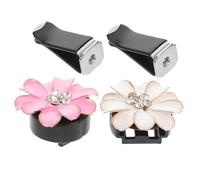 Cabilock 2pcs Car Vent Clip Camellia Perfume Diffuser for Car Interior Odor Removal Compact Aromatherapy Decoration for All Ages Nonirritating Aroma Balanced Scent