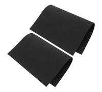 Cabilock 2pcs Carbon Felt Welding Blanket Fire Resistant Heat Insulation Mat Soft Graphite Fire Suppression Pads for Vacuum Furnace Industrial Use