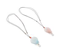 Cabilock 2pcs Cartoon Ceramic Whistle Shell Shape Blue Pink Party Favors Lip Whistles Toy for Boys and Girls Ceramic Water
