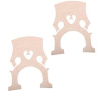 Cabilock 2pcs Cello Bridge 4/4 Maple Wood Fitted Bridge for Professional Cellos, Easy to Shape and Carry, for Practicing Anytime Anywhere