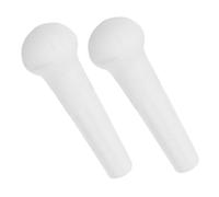 Cabilock 2pcs Ceramic Food Grinding Stick Handheld Pestle for Food and Medicine Portable Manual Grinder for Garlic and Spices Ergonomic Kitchen Tool Marble Replacement