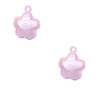 Cabilock 2pcs Cherry Blossoms Hanging Bell Japanese Style Diy Craft Supplies Cherry Bell Hanging Decor for Home Garden Wedding Party