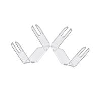 Cabilock 2pcs Clear Acrylic Fan Holder with Groove Stable Japanese Chinese Folding Fan Stand Transparent Easel Base Display Organizer for Home Decor and Craft Fairs