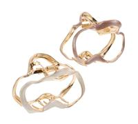 Cabilock 2pcs Cloud Shaped Metal Hair Claw Clips Alloy Decorative Accessories for Women Stylish Updo and Half-up Hair Holders in Gold and Rose Gold Secure Grip