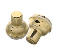 Cabilock 2pcs Cocktail Shaker Lid Lemon Tea Cup Lids Covers Multipurpose Bar Supply for Stainless Steel Golden