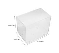 Cabilock 2pcs Compact Betta Fish Tank Kit Open Top Desktop Aquarium for Small Spaces Reusable Plastic Mini Fish and Turtle Habitat Versatile Small Aquatic Ecosystem Container