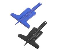 Cabilock 2pcs Compact Tire Tread Depth Gauge for Car Truck Maintenance Durable Vernier Caliper Design with Clear Display Reliable Accurate Measurement Tool for Tire Wear Assessment