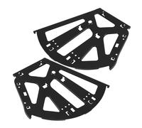 Cabilock 2pcs Concealed Cabinet Flip Frame Hinges for Shoe Storage Hardware Painted Black Metal Replacement Fittings Three Layer Space Saving Design for Home Shoe Cabinets