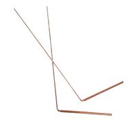 Cabilock 2pcs Copper Dowsing Rods for Ghost Hunting and Water Divining with Chinese-style Workmanship, Easy to Carry for Locating Lost Items and Crypts