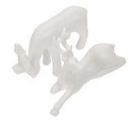 Cabilock 2pcs Creative Ceramic Deer Figurines Porcelain Reindeer Statues Mini Desktop Decorations for Home Office Shelf Ornaments Unique Tea Pet Craft