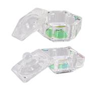 Cabilock 2pcs Crystal Glass Cups for Nail Art Manicure Acrylic Liquid Powder Mixing Bowls Unique Dappen Dish for Natural False Acrylic Nails