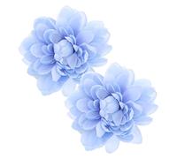 Cabilock 2pcs Curtain Tie Drapery Hooks Curtains Drapery Tie Backs Curtains Rustic Window Small -backs Flower Curtain Buckles Shaped Holdbacks Clip Fancy Sky-blue Metal