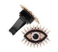 Cabilock 2pcs Devil Eye Car Air Vent Clips Rhinestone Air Fresheners with Alloy Material Compact Size 4.20x3.90x3.20cm Stylish Bling Accessories for Car Interior Decoration