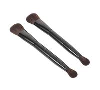 Cabilock 2pcs Double Sided Powder Brush Contour Makeup Brushes for Face Highlighter Blush Contouring Blending Eyeshadow Foundation Application