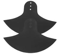 Cabilock 2pcs Drum Mute Pads for Cymbals and Drums with Volume Control and Hearing Protection Black Cloth and Rubber Practice Muffler Pads
