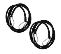 Cabilock 2pcs Elastic Cargo Binding Belt Luggage Tie Down Straps for Outdoor Kayak Boat Trailer Car Roof Rack with Quick Release and Rubber Cord