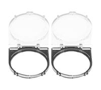 Cabilock 2pcs Elevator Power Button Protector Cover, Childproof Push Switch Safety Guard with Adhesive, round 37mm Plastic Power Button Cover for Elevator and Industrial Use