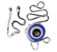 Cabilock 2pcs Evil Eye Snake Nose Cuff Clip on Nose Ring Jewelry for Women