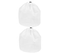 Cabilock 2pcs Extra Large Mesh Laundry Bag 50x70cm Drawstring Laundry Bags for Delicates Fine Polyester Machine Washable Reusable White Clothes Washing Storage Travel Organizer