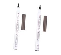 Cabilock 2pcs Eyebrow Pencil Chestnut Color Microblading Pen with Fine Tip for Natural-looking Draw Brows Smudge-resistant Makeup Tool for Precise Definition and Wear