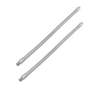 Cabilock 2pcs Flexible Light Pole Gooseneck LED Lamp Holder with Iron Material and External Thread, Quick Release Design Base for Adjustable Lighting Angle and Easy Installation