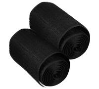 Cabilock 2pcs Floor Cord Hider Cord Covers for Carpet Black Polyester Cable Organizer Minimizes Risk of Tripping and Electrocution Lightweight Suitable for Office Rugs and Home