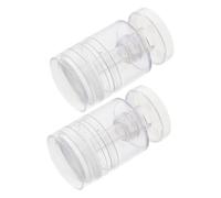 Cabilock 2pcs French Nail Stamper Rotatable Nail Stamp Plastic Silicone Easy to Use Versatile Tool for Experienced Artists and Beginners Professional Salon and DIY Art at Home