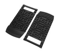 Cabilock 2pcs Get Out of The Skid Plate Tire Traction Mats Car Wheel Anti Skid Pad Emergency Traction Mats Car Pe Black