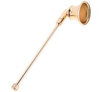 Cabilock 2pcs Gold Metal Candle Snuffers with Long Handle, Handheld Candle Flame Extinguishing Bells for Candlelight Dinner and Home Decor Use