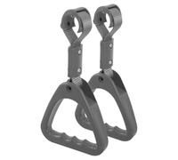 Cabilock 2pcs Gray Triangle Handle Assist Bus Plastic Hand Straps Triangle Hand Straps for Elderly Disabled Assistance Handle Subway