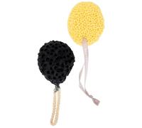 Cabilock 2Pcs Greek Seaweed Honeycomb Bath Balls Exfoliating Sponge Poufs for Gentle Skin Cleansing Adults and Soft Natural Shower Puff Sponges